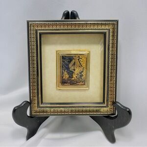 Vtg Damascene Toledo Spain Scene by Don Quixote & Sancho Panza "Tilting at Wind